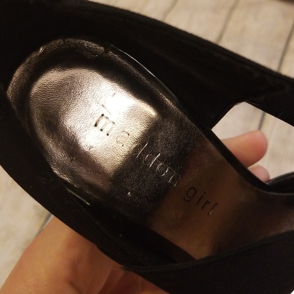 Madden Girl Sz 8 Black Patent Leather Heels - Picture 7 of 8